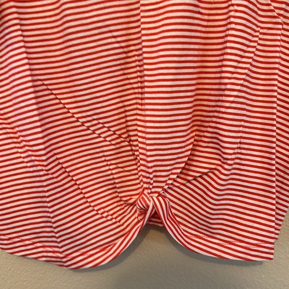 PacSun Basics red and white striped tee size L new with tags - Picture 4 of 5